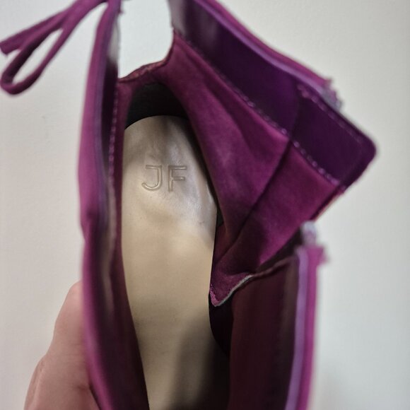 Purple Faux Suede Booties - Picture 6 of 12